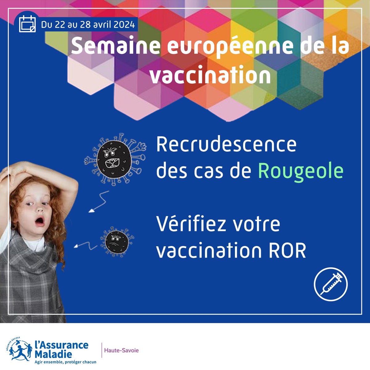 #SEV2024💉 Recrudescence des cas de #rougeole (X8 en 2023) en #RhoneAlpes Vérifiez avoir bien eu 𝟮 𝗱𝗼𝘀𝗲𝘀 𝗱𝗲 𝘃𝗮𝗰𝗰𝗶𝗻 rougeole-oreillons-rubéole (ROR) car ce virus est 10 fois plus contagieux et dangereux que la grippe pour les plus fragiles. 🔗urlr.me/LgGVz