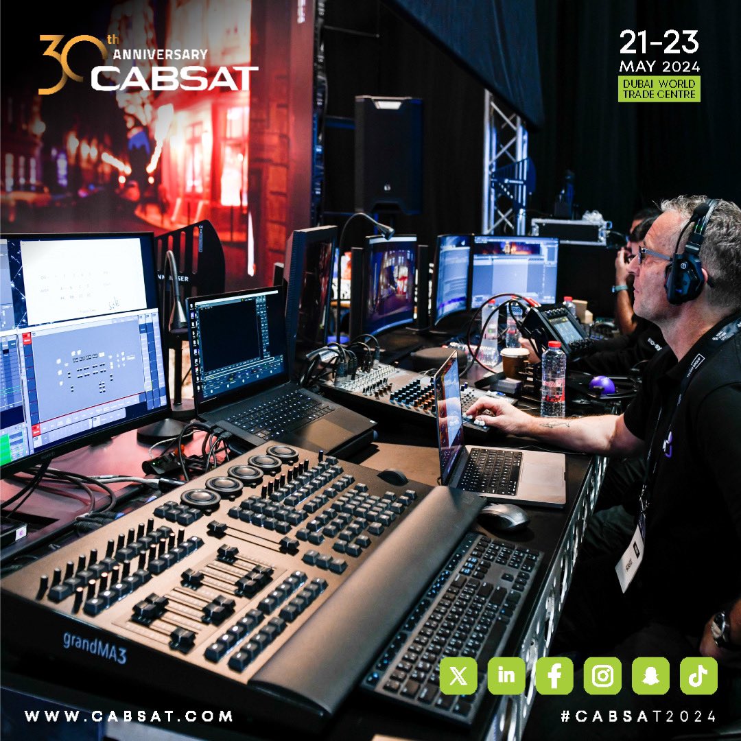 Experience the MEASA region's premier event, #CABSAT, in just 5 weeks! Explore the latest in media, entertainment, and satellite industries, from broadcast to streaming. Secure your spot now: bit.ly/3JlnYSv 🌐 #media #entertainment #satellite #uae #dubai