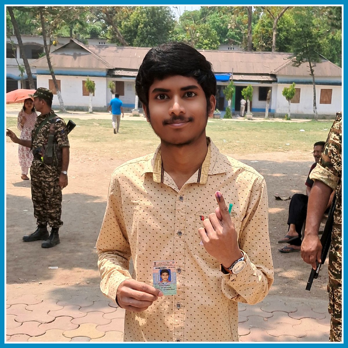 উৎসব যখন গণতন্ত্রের,
তো প্রথমবারের মতো সামিল হতেই হতো....

#FirstTimeVoter
#FestivalOfDemocracy
#LongLiveDemocracy 
#GeneralElection2024 
#April2024_DhritimanChowdhury