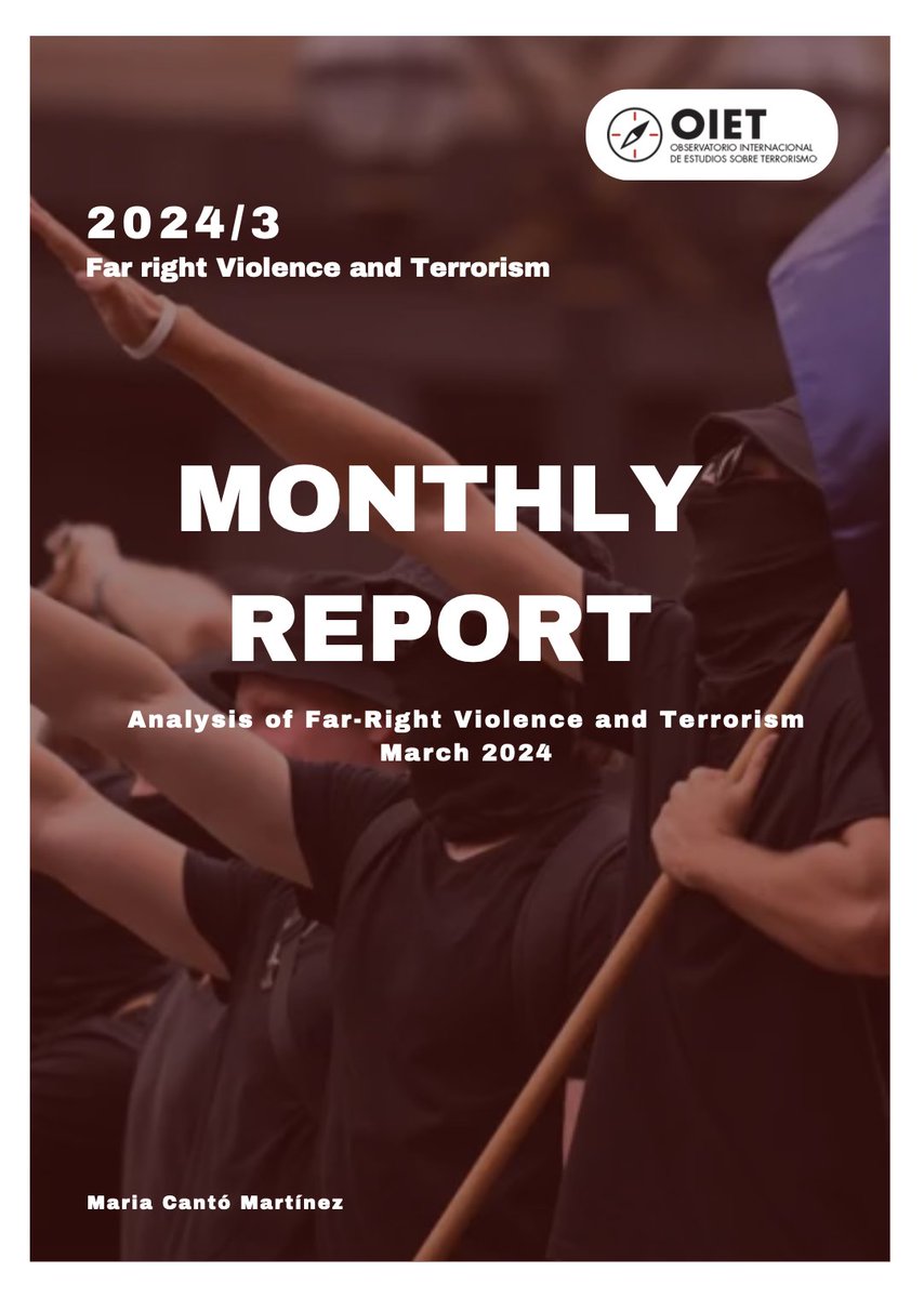 NEW | Among the 9 attacks related to far-right terrorism globally in March 2024, a notable occurrence unfolded in the United States, spotlighting the nexus between online platforms and extremism. ✍️ @mariacantomrtnz observatorioterrorismo.com/actividades/fa…