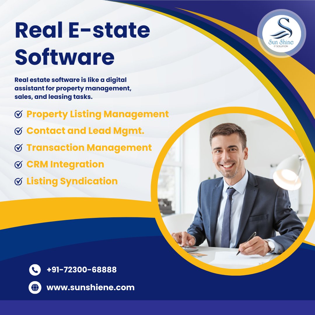 🏡 Introducing our cutting-edge real estate software designed to revolutionize the way you do business. 🚀

#RealEstateTech #PropertyManagement #Innovation #RealEstateSoftware #Efficiency #Automation #SunShineItSolution #SunShineWorldWide