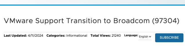 ACMeijroos's tweet photo. VMware EUC Support Transition to Broadcom https://t.co/4E3ENr1QMm https://t.co/JFeJAt7JIx