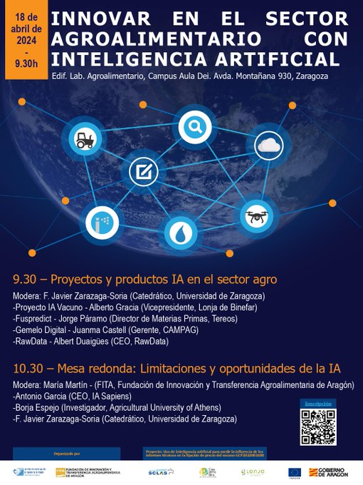 IAAA_Lab's tweet photo. Hablando de los primeros pasos del proyecto #FUSPREDICT en el evento organizado por @fita_aragon e @I3Aunizar
#IA #FUSARIUM #FUSARIOSIS #micotoxinas #DON #DEOXINIVALENOL
@Tereos #Intermalta @GeoSLab @AragonCsic @IA2_UZ_CITA
@P_Recuperacion @AgEInves https://t.co/sOZC1NetiY