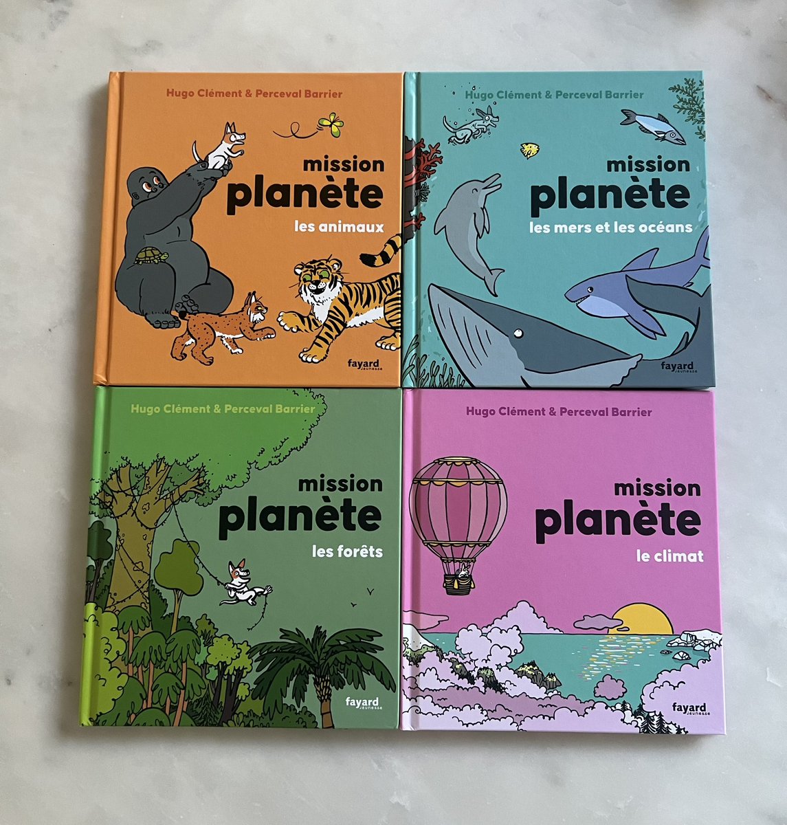 La famille « Mission planète » s’agrandit, avec deux nouveaux tomes consacrés au climat et aux forêts ! Rdv le 2 mai en librairie ❤️