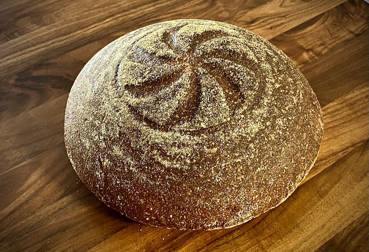 steschny's tweet photo. Nach einer Stunde Backzeit, hier das Frische fertige #Sauerteigbrot 🤤 #änguete
#sauerteig #sauerteigbrot #sauerteigliebe #sauerteigbrotselbstgemacht #backenmitclaste https://t.co/Lplqcd5nUC