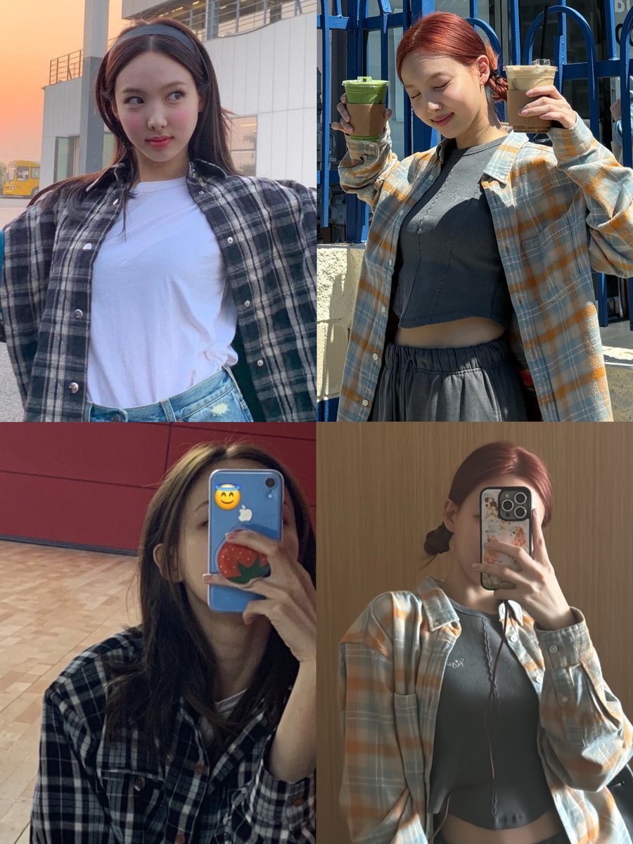 Nayeon looks soooo good in flannel