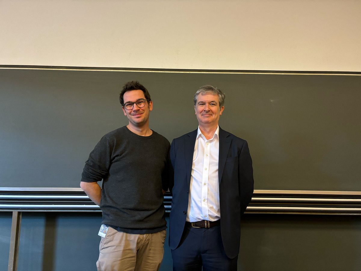 It was a great pleasure to have Niel Champness @ChampnessGroup at @sciences_UNIGE. Thank you for your great lecture and nice discussion. We hope you enjoyed Geneva🌄