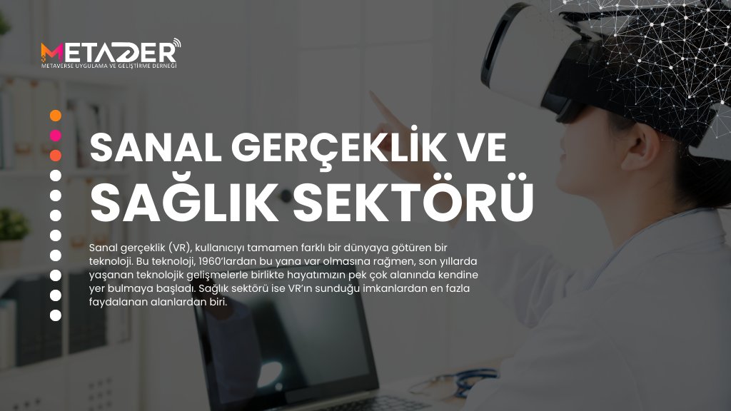 metaverseder's tweet photo. Sanal Gerçeklik ve Sağlık Sektörü
Sağlık sektöründe sanal gerçekliğin önemi, özellikle eğitim, rehabilitasyon ve tedavi süreçlerinde yeni bir boyut açmasıyla kendini gösteriyor.
Devamı için -> https://t.co/KXfarTW6JH
#vr #virtualreality #metader https://t.co/VDfAsdPGMN