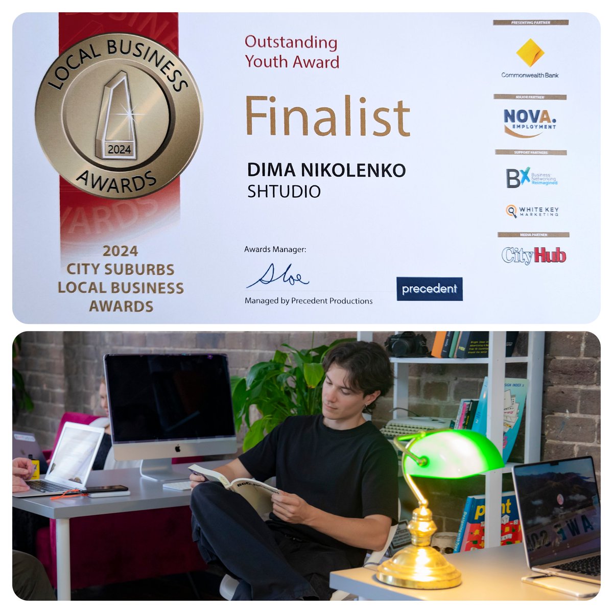 shtudio's tweet photo. We've got another proud moment today!

#webdesign #websitedesign #sydneydesigner #graphicdesign #digitalstudio #webdevelopment #logodesignsydney #seo #seosydney #startupmedia #smallbusiness #smallbusinessaustralia  #smallbusinesssydney #sydneyagency #localbusinessawards https://t.co/PD0uc50CuD
