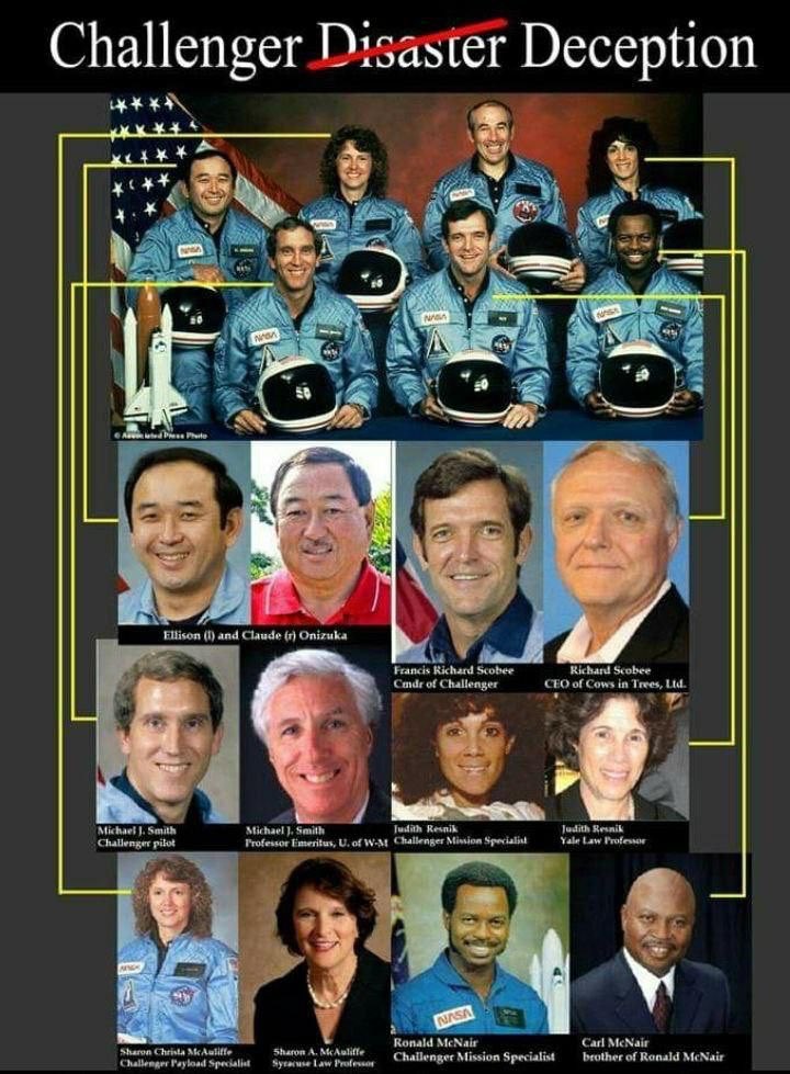 Challenger deception. NASA means to deceive. This is going to be a big shock to moonies.