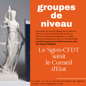 La fédération va également déposer une demande de référé-suspension, afin que l'application du texte soit suspendue dans l'attente d'un jugement sur la requête au fond.sgen-cfdt.fr/actu/le-sgen-c…
#ChocDesSavoirs <a href="/afpfr/">Agence France-Presse</a>