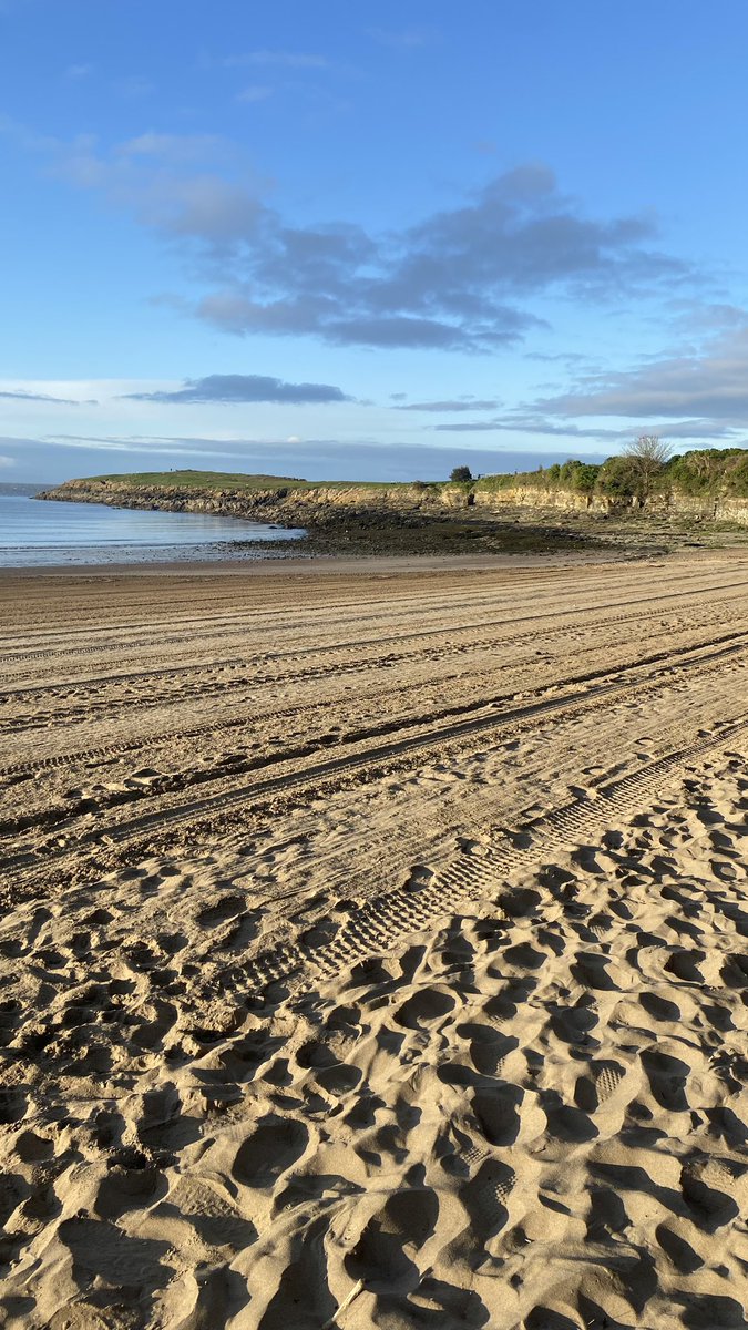 What a beautiful morning! Sea was calm today. #StormHour #BarryIsland #seaswimming