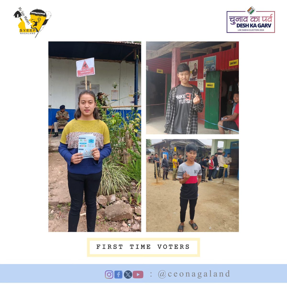 First time voters casts their votes in Kohima and Pughoboto
<a href="/ECISVEEP/">Election Commission of India</a>
<a href="/MyGovNagaland/">MyGov Nagaland</a>
<a href="/dipr_nagaland/">DIPR Nagaland</a>