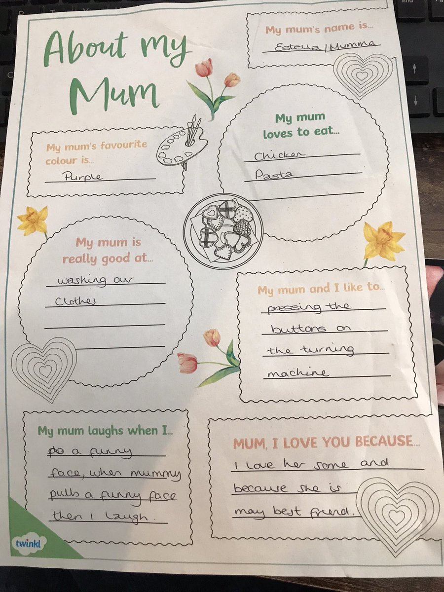 Just found this in my daughter’s nursery tray from Mother’s Day. The thing she loves the most is I let her press the buttons on the washing machine 💕 It really is the simple things 🥰
