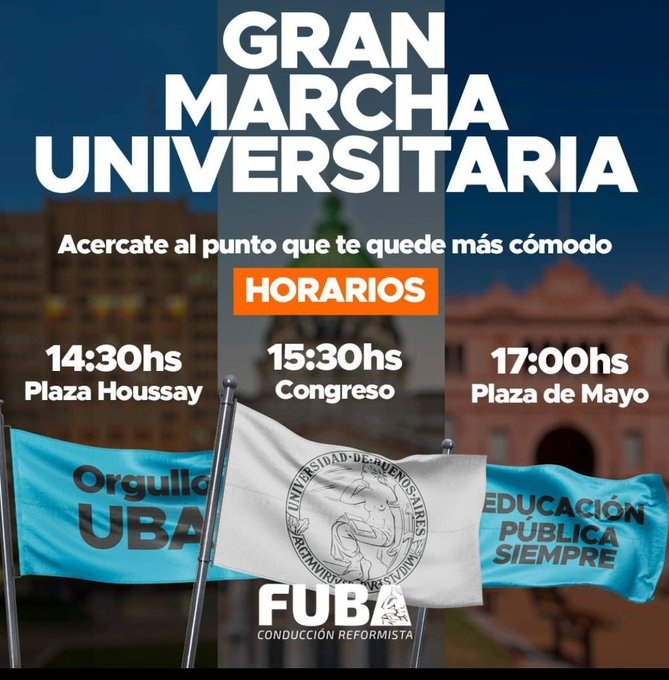 TPA2027's tweet photo. 💥El 20% de los que asistan a la Marcha serán extranjeros que no quieren pagar
💥El 35% Son tipos de 35 años del PO que no se reciben
💥El 35% Son UCR que no quieren perder sus curros
💥El 10% son de la campora q ya no existen
#LosdeLLA #NOHAYPLATA #OTAN #UADE #El23 #Guga #YoVoy https://t.co/xZ2tB19jQi