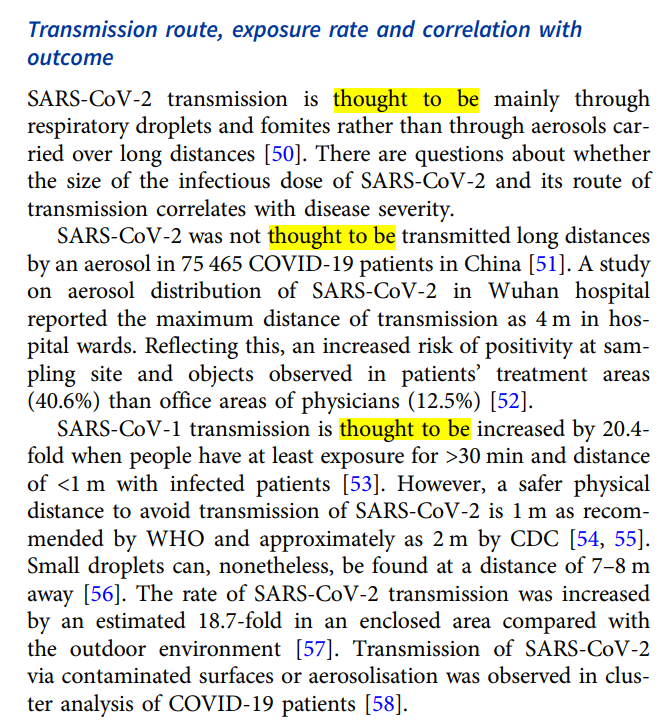 76, 2021 'thought to be' is doing some heavy lifting here It is about deposition in animal studies Mainly intra nasal Relevant only if droplets given intra nasal = a possible likely human exposure risk, i.e., size & administered via ballistic spray cambridge.org/core/journals/…