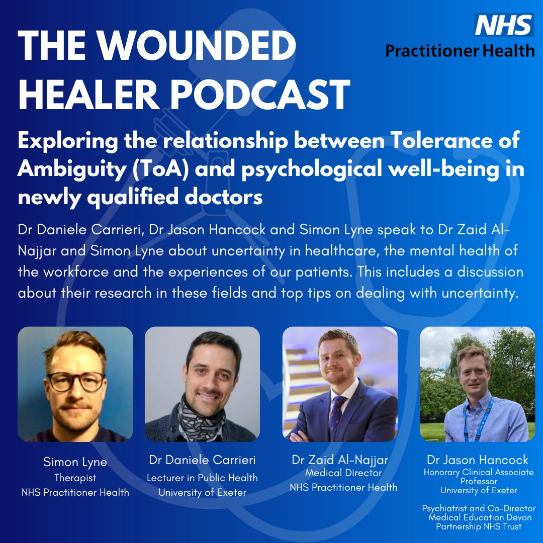 Listen to the newest episode of The Wounded Healer Podcast here! bit.ly/TheWoundedHeal… Dr Daniele Carrieri and Dr Jason Hancock will be speaking about these topics in more detail at The Wounded Healer in June- book your place today! bit.ly/thewoundedheal… #WoundedHealer24