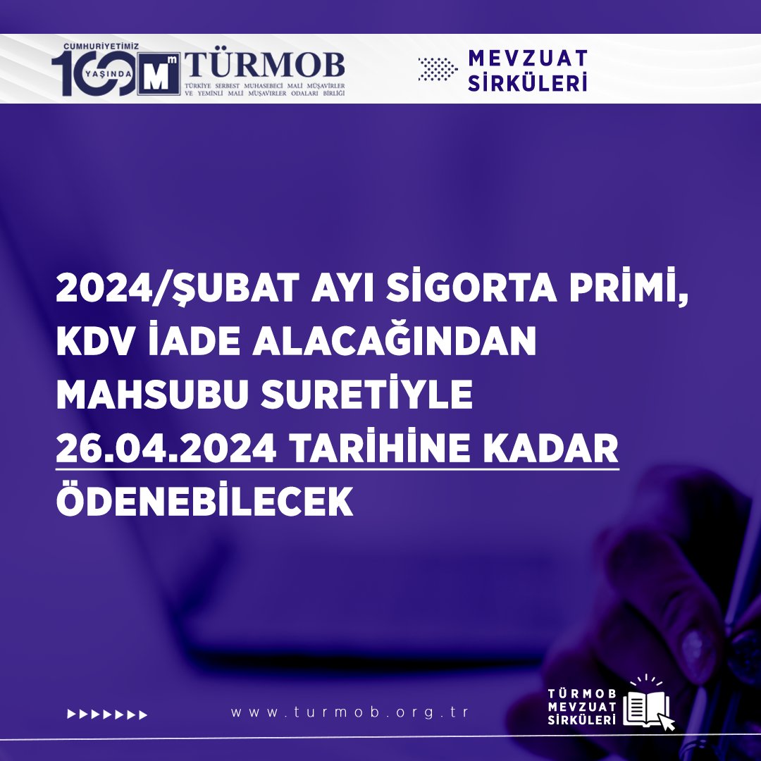 2024/68 Sayılı TÜRMOB Mevzuat Sirküleri 👉 turmob.info/3W4vnwU #türmob