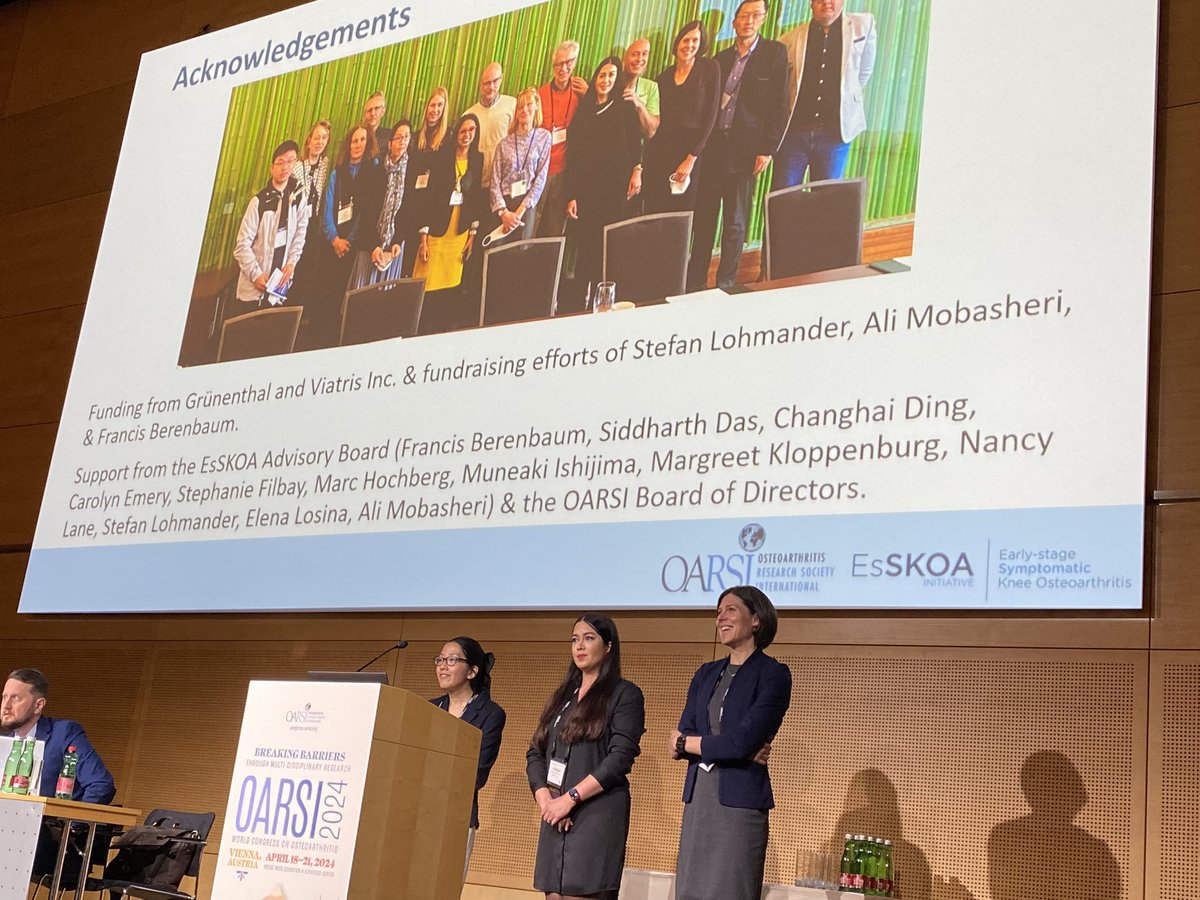 Tuhina Neogi, MD, PhD (@tuhina_neogi) on Twitter photo Early-stage symptomatic knee #osteoarthritis (#EsSKOA)— an <a href="/OARSInews/">OARSI</a> initiative expertly presented by <a href="/curious_zan/">Curious_zan</a>, <a href="/Lauren_King_/">Lauren King</a>, & <a href="/rheum_cat/">Rheum Cat</a> (and expert handling of Q&A!)
#OARSI2024 Early-stage symptomatic knee #osteoarthritis (#EsSKOA)— an <a href="/OARSInews/">OARSI</a> initiative expertly presented by <a href="/curious_zan/">Curious_zan</a>, <a href="/Lauren_King_/">Lauren King</a>, & <a href="/rheum_cat/">Rheum Cat</a> (and expert handling of Q&A!)
#OARSI2024