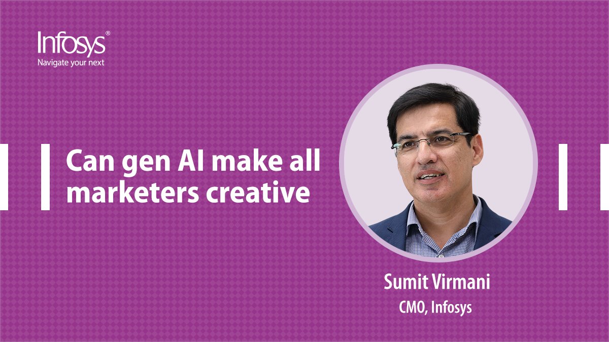 In this exclusive column for Storyboard18, Infosys’ @virmani_sumit shares his thoughts on how #generativeAI can elevate brand experiences, brand awareness, and offer unprecedented personalization and innovation. And yet, how ingenuity to redefine creative boundaries, remains in