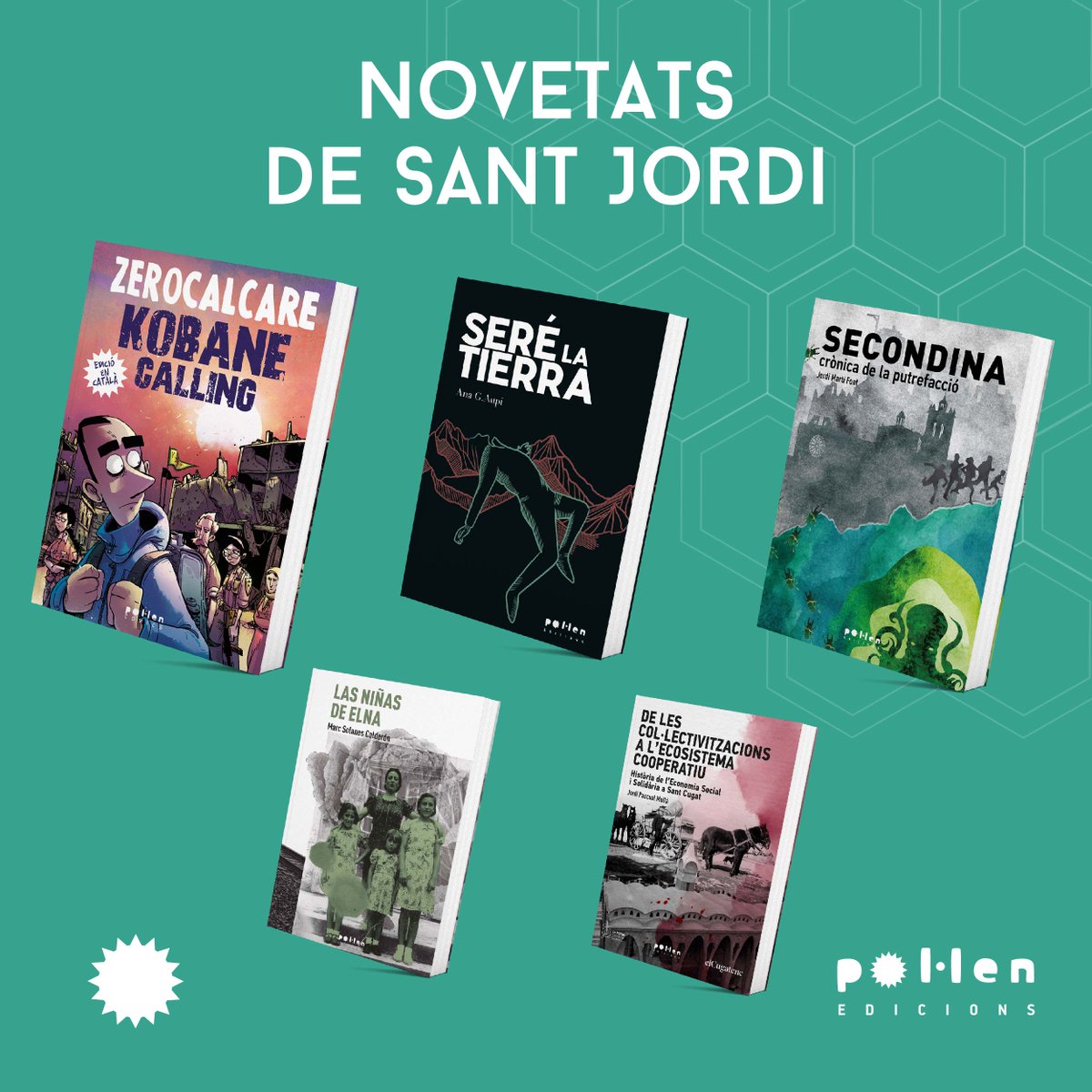 NOVETATS Què triar per #SantJordi2024?  Des del còmic Kobane Calling <a href="/zerocalcare/">zerocalcare</a> en català, la novel·la Secondina <a href="/jordimartifont_/">Jordi Martí Font</a> o la poesia de Seré la tierra <a href="/AupiAna/">Ana Aupi</a> el conte Quan no ve la primavera de <a href="/BelOlid/">Bel Olid</a> Aida I De Prada Cap a la llibreria pol-len.cat