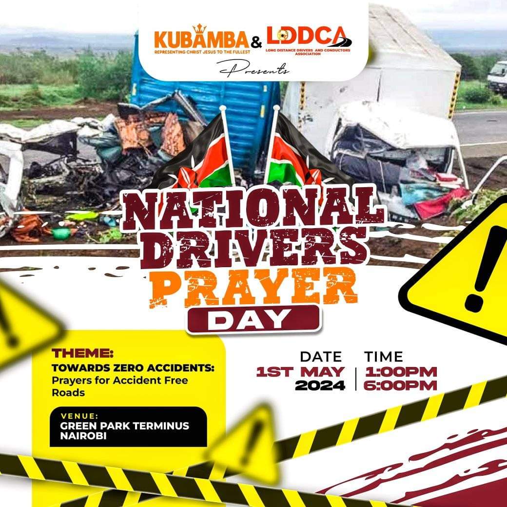 As we seek other road safety interventions, prayer is one key element and therefore we humbly invite all of you to join us on this particular day. @kipmurkomen @CrystalAsige @right_ke @ClaiminOurSpace @RoadSafetyNGOs @road_driving @roadsensekenya @Ma3Route @DjSoxxy @HybridAuto2 @