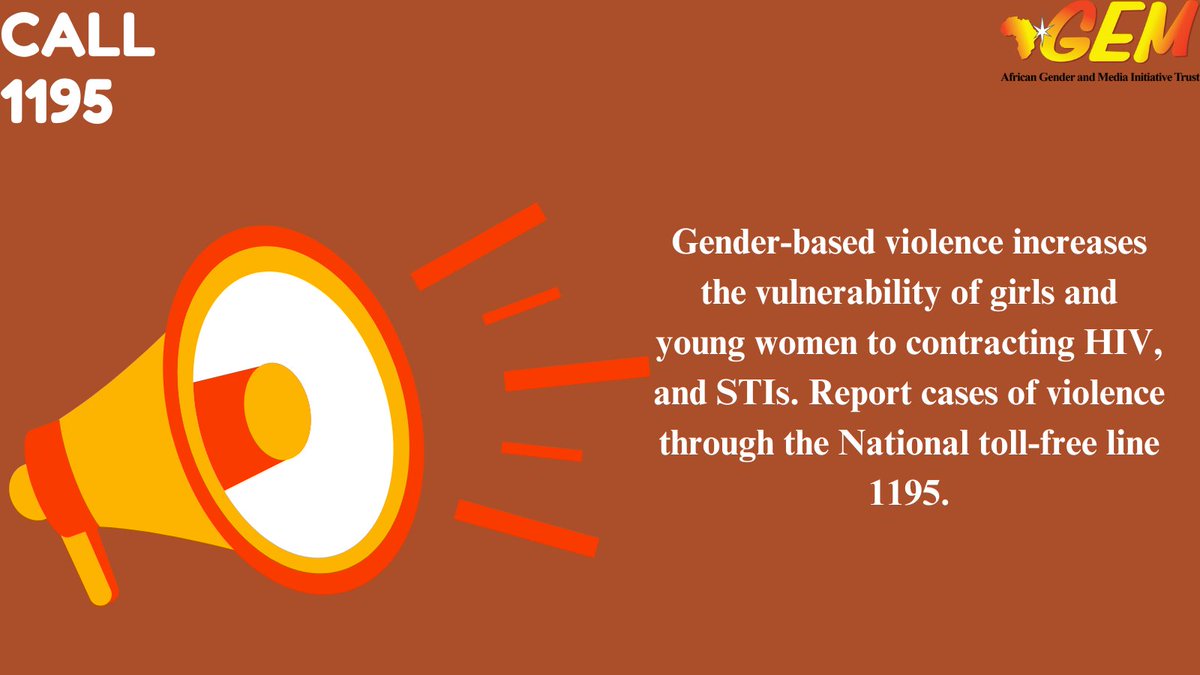 Gender-based violence increases the vulnerability of girls and young women to contracting HIV, and STIs. Report cases of violence through the National toll-free line 1195. @gender_ke @SheLeadsKenya @tdhnl_africa @NLinKenya