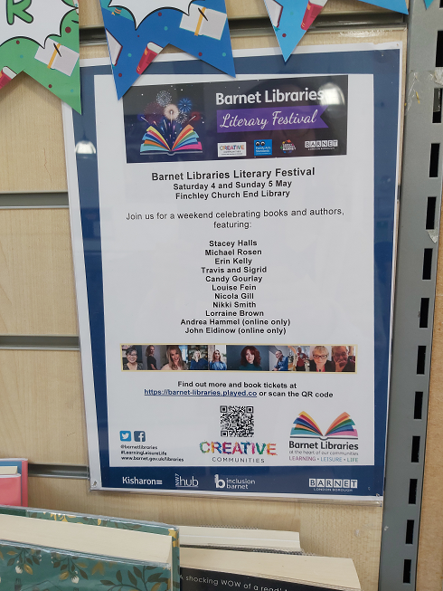 Barnet libraries (@barnetlibraries) on Twitter photo Discover the dazzling line up of guest authors we'll be welcoming to #FinchleyChurchEndLibrary on Saturday 4 & Sunday 5 May for our annual #BarnetLibrariesLitFest
ow.ly/CN8e50Rjll9
(Big thanks to staff at #BurntOakLibrary for creating this lovely display 📚)
<a href="/BarnetCouncil/">Barnet Council</a> Discover the dazzling line up of guest authors we'll be welcoming to #FinchleyChurchEndLibrary on Saturday 4 & Sunday 5 May for our annual #BarnetLibrariesLitFest
ow.ly/CN8e50Rjll9
(Big thanks to staff at #BurntOakLibrary for creating this lovely display 📚)
<a href="/BarnetCouncil/">Barnet Council</a>