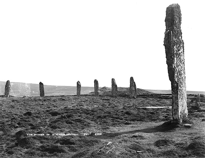 The Ring of Brodgar Vintage postcard.