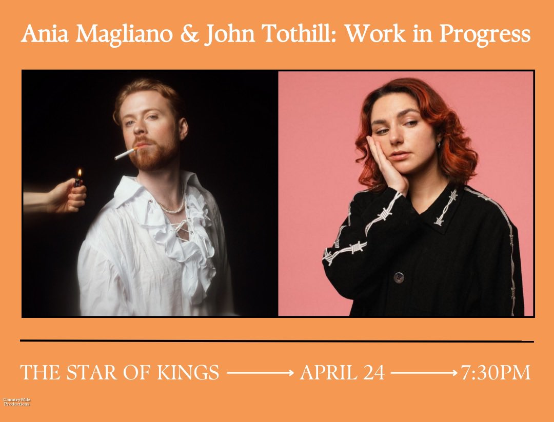 We’re back at @Starofkings on Wednesday for a double WIP from @AniaMags & John Tothill! 2 WIPs for the price of 1! Get your tickets now 👇 eventbrite.co.uk/e/ania-maglian…