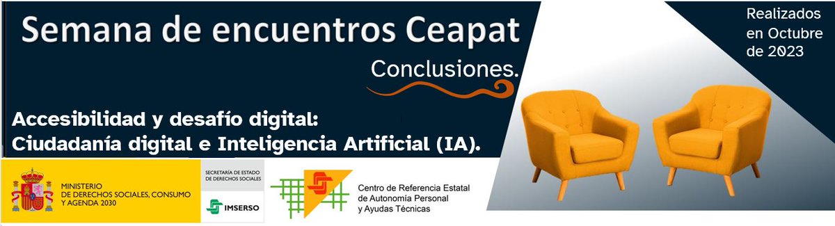 Ceapat's tweet photo. 👉Hoy en nuestro blog recogemos un interesante conversatorio sobre la inteligencia artificial y su impacto en la accesibilidad digital y los derechos ciudadanos. ¡No te lo pierdas!
📙Puedes leerlo aquí: https://t.co/4ujfhBudti
@Imserso @Ceapat
#BlogCeapat
#AccesibilidadDigital https://t.co/bys6ywfxiW