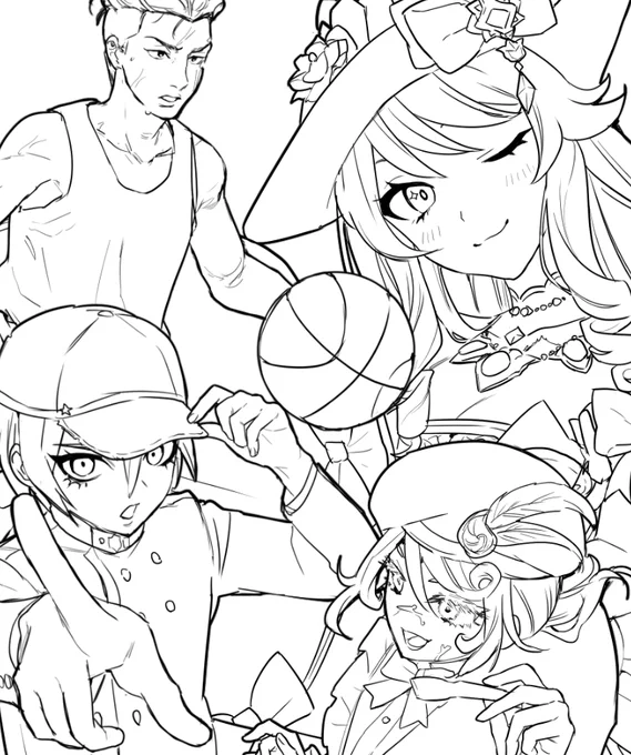 カオスすぎてオールジャンルイベントの絵みたいになってる 