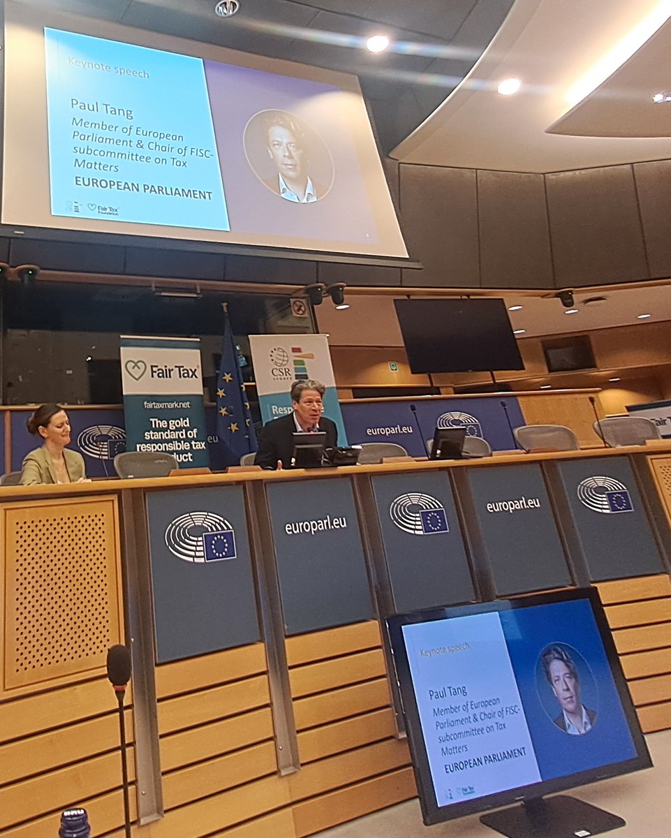 .@paultang delivers first keynote speech at the launch of the Tax Responsibility and Transparency Index at the European Parliament, with @CSREuropeOrg Welcomes the launch as a further sign that fair tax is increasingly a mainstream corporate issue 1/n
