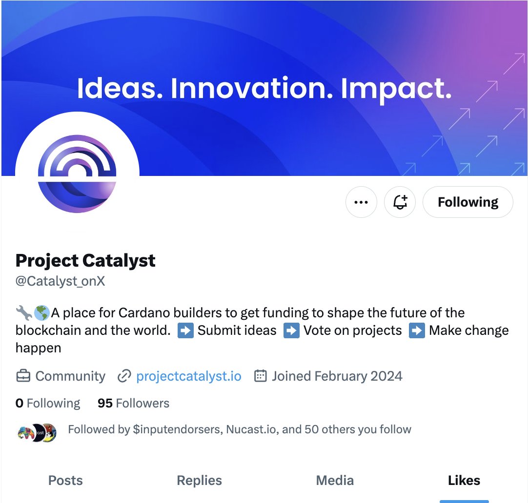 🔥#CardanoCommunity did you know that since February there is a little egg hatching #Cardano Projects ❤️ now on Twitter,too 🌱@Catalyst_onX