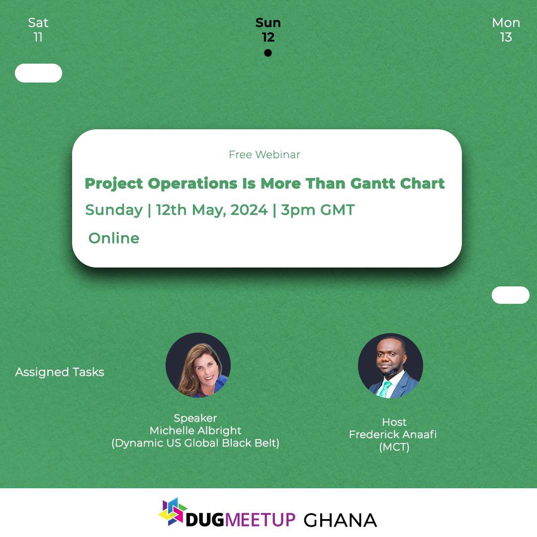 Don’t forget to register for this free webinar on “Project Operations is more than Gantt Chart” via meetup.com/microsoft-d365…

#Project #ProductivityBoost #FridayThoughts #GanttChart #ProjectManagement