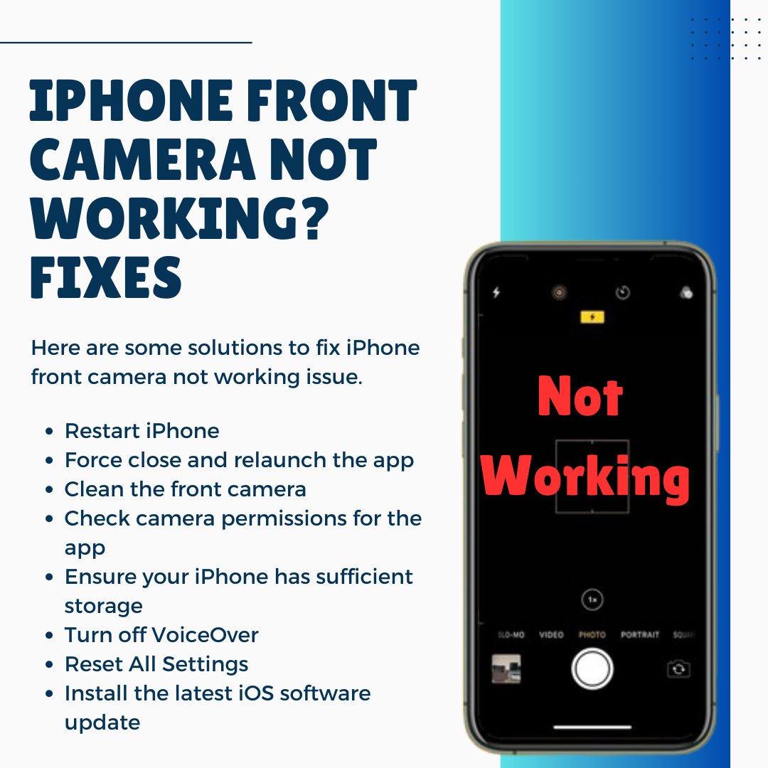 iPhone front camera not working? How To Fix!
Check out this post -
.
.
.
.
.
#iPhoneFix #FrontCameraFail #DIYTech #TechHacks #iPhoneProblems #TechTips #GadgetFix #iPhoneTroubleshoot #CameraIssues #TechSolutions #iPhoneLife #SelfieSolutions #ProblemSolved #iphoneonly