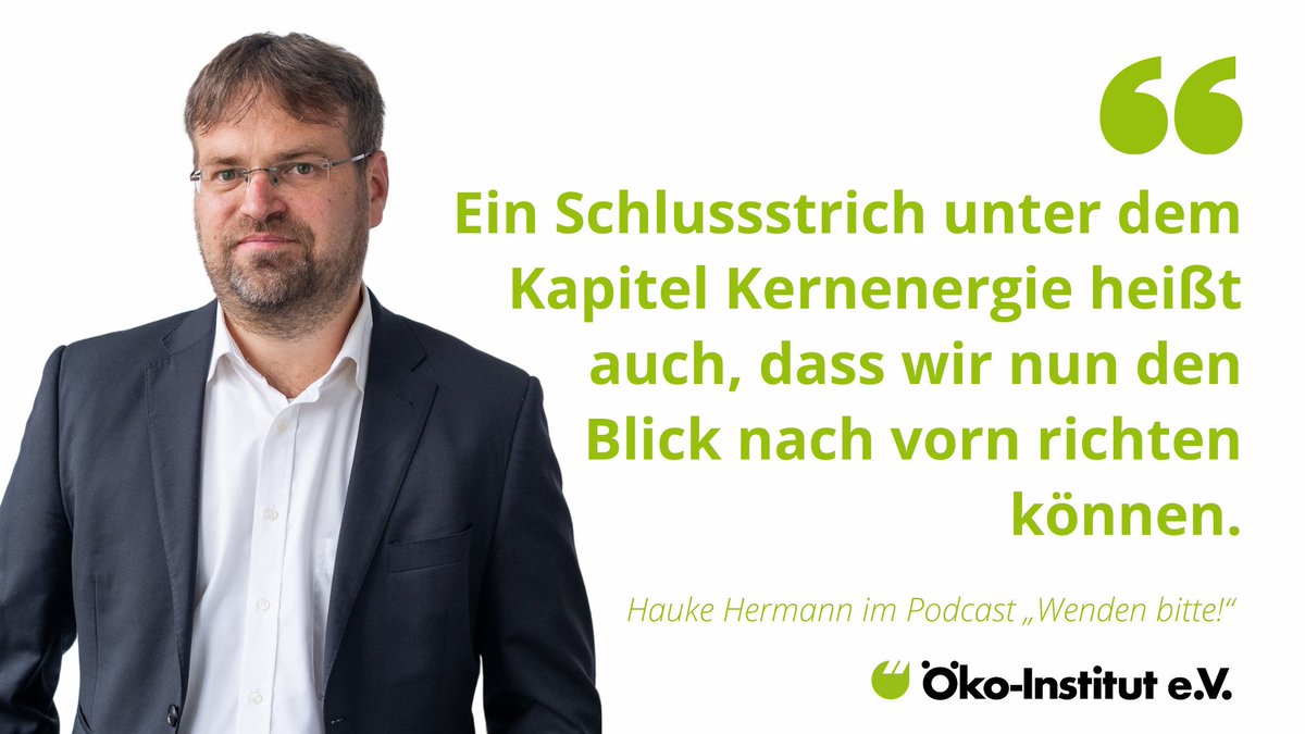 Im #Podcast #Wendenbitte zum Jahrestag des #Atomausstieg in DE erklärt @ha_hermann welche nächsten Schritte in Richtung Dekarbonisierung des Stromsystems zu gehen sind. Jetzt hören: #Spotify open.spotify.com/episode/6KpUxd… #ApplePodcasts podcasts.apple.com/de/podcast/spe…