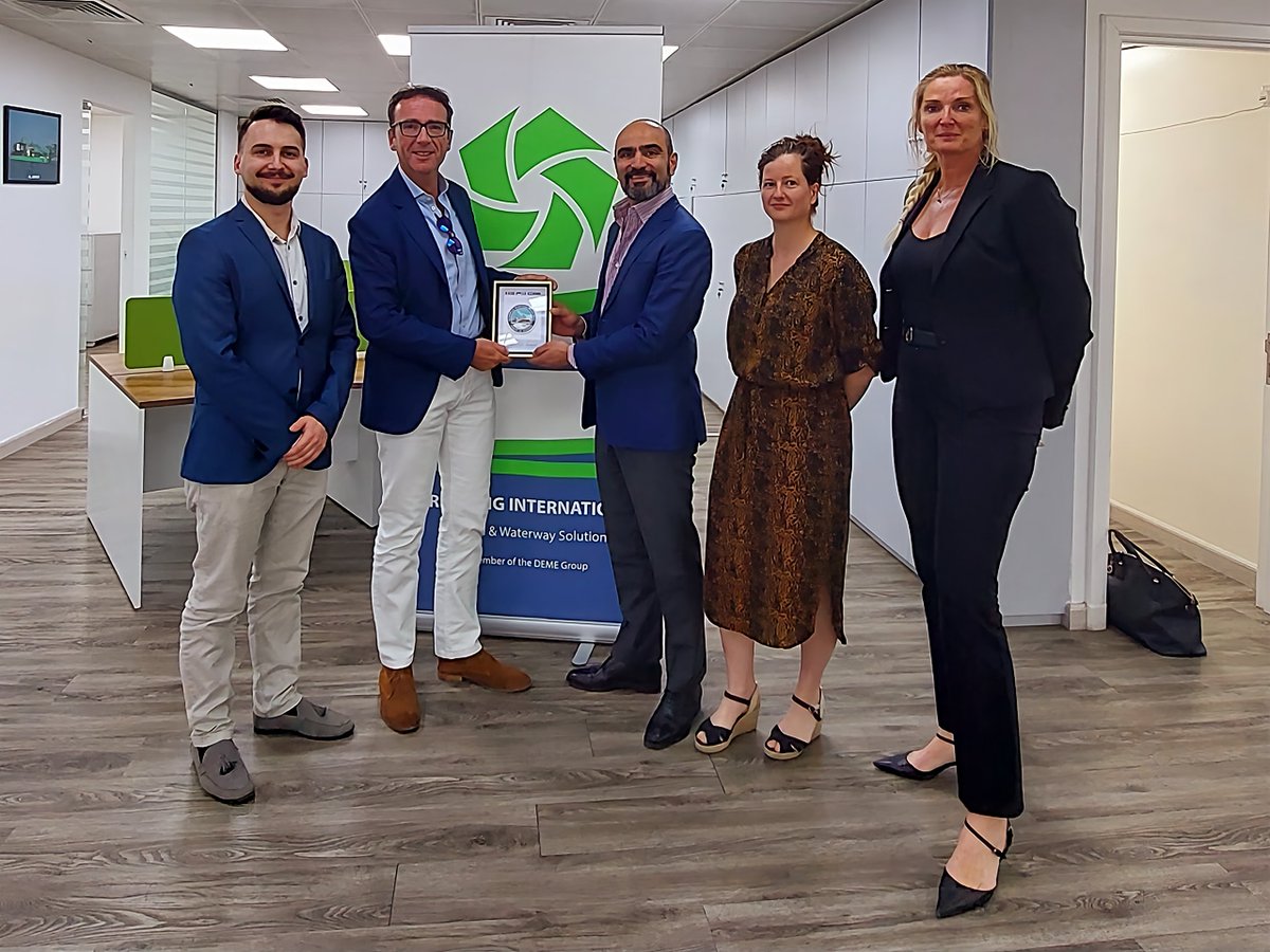 EMASoH visited @DEMEGroup in Abu Dhabi. DEME is a world leader in the specialised domains of dredging, marine infrastructure, solutions for the offshore energy market, and environmental works.

EMASoH’s contribution to  #freedomofnavigation were the focal point of the dialogue.