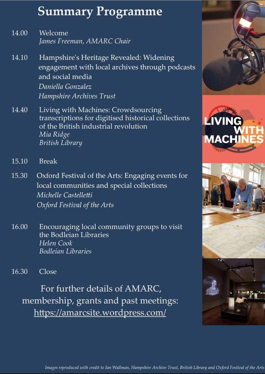 M_Castelletti's tweet image. It never stops for @ArtsFestOxford. Join us @AMARCmss to discuss #publicengagement. Thrilled to be in such esteemed company w/ @bodleianlibs @britishlibrary @HantsArchives 

#museums #art #libraries #collections @GLAMOutreach @UniofOxford @MCSOxford @OfficialUoM @liber_ray
