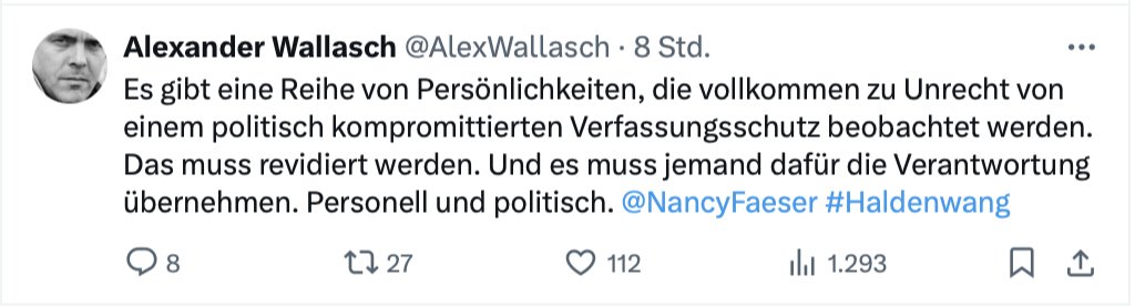 Ich beobachte den Verfassungsschutz ganz genau. Vor allem die von seinem Präsidenten betriebene Delegetimierung des Grundgesetzes dokumentiere ich lückenlos. Die Akte ist schon ganz schön dick.