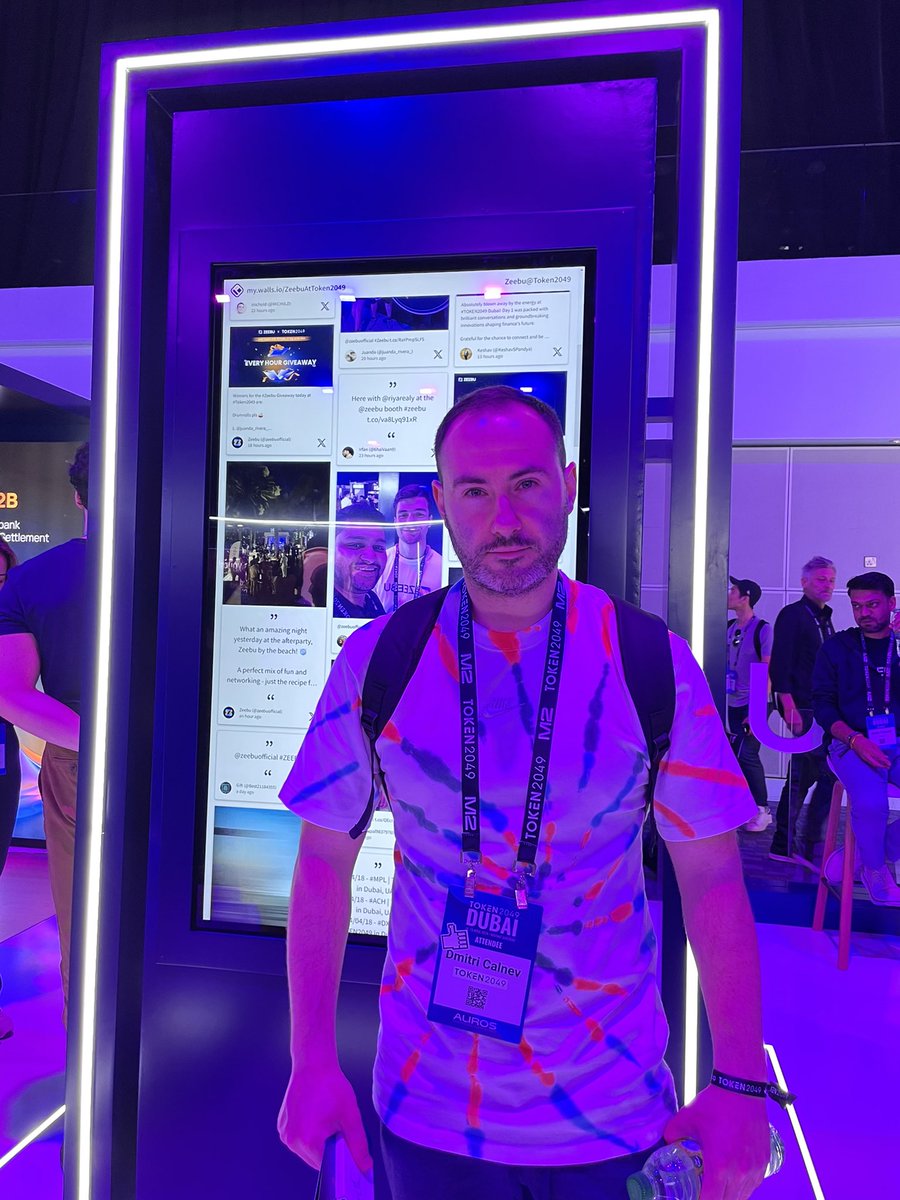 CalnevDmitri's tweet photo. @zeebuofficial #zeebu at token2049, Dubai https://t.co/MpTVMEr938