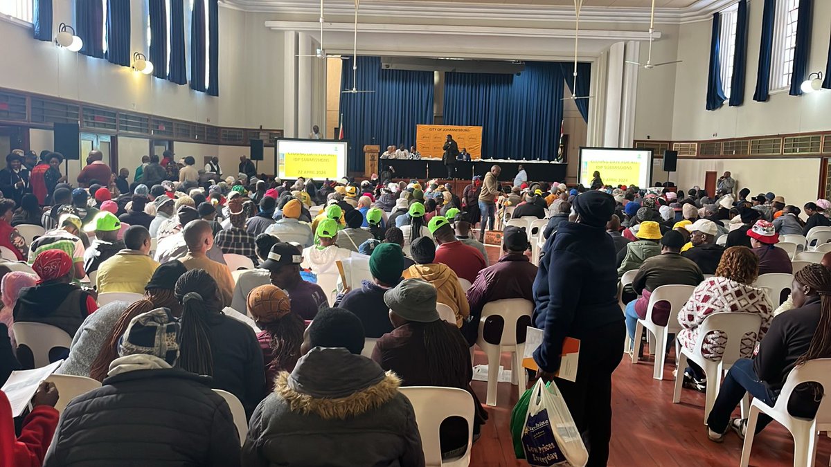 Here are some highlights from the previous #JoburgIDP2024 meetings that took place in your area.

#JoburgUpdates #JoburgServices ^LM