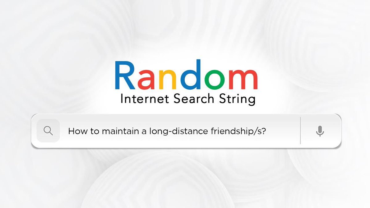 Today’s #RandomInternetSearch: 
How do you maintain long distance friendships? #BreakAwayWithKhutsoTheledi @KhutsoTheledi 

📲: 060 552 7303
☎️: 086 000 2160