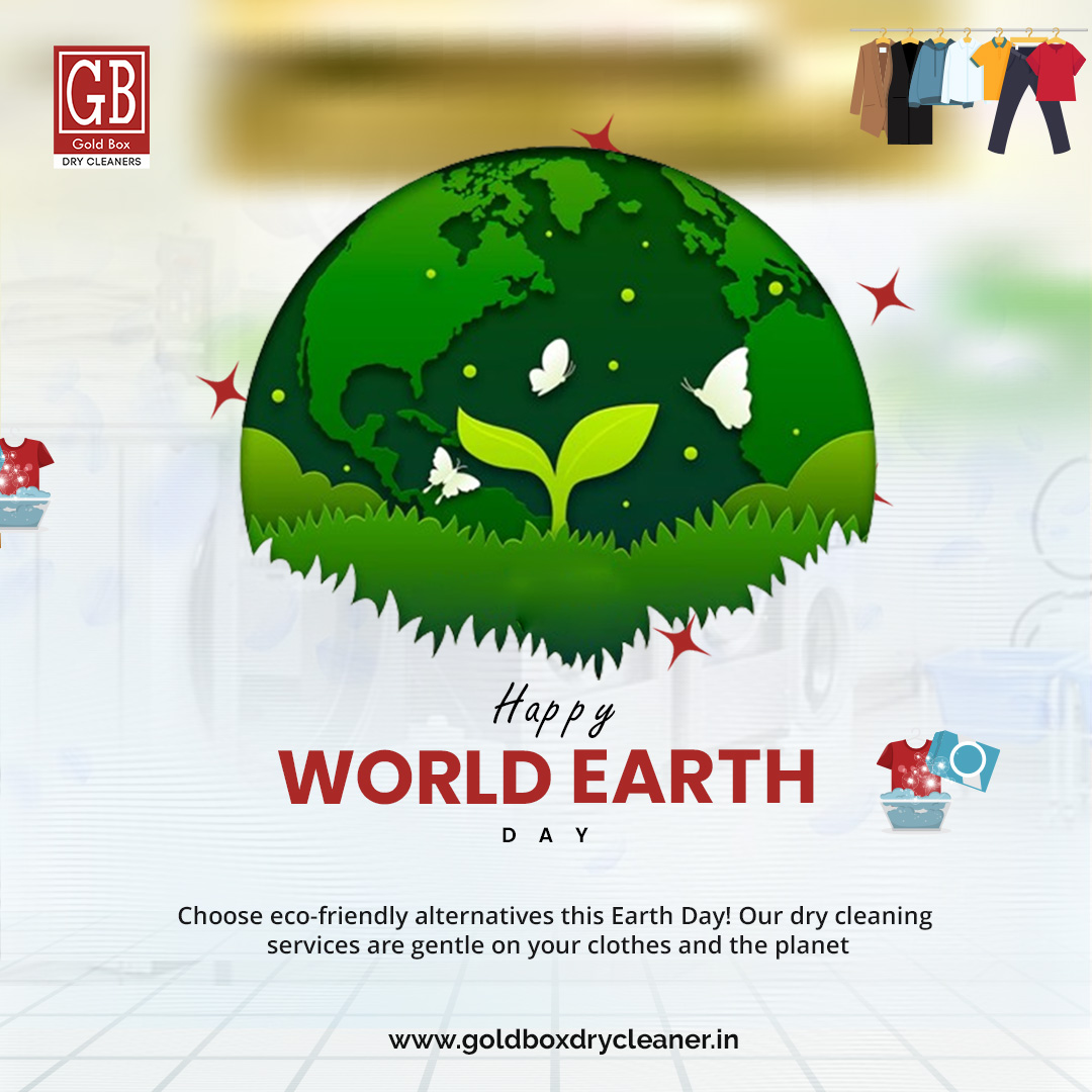 Happy Earth Day! 🌎

#GoldBoxLuxuryCare #BusinessImageUpgrade #CommercialDryCleaning #ProfessionalCleaningServices #DryCleaningExperts #QualityService #PickupAndDelivery #LuxuryCleaning #Mohali #Chandigarh #Panchkula #Zirakpur #WorldEarthDay