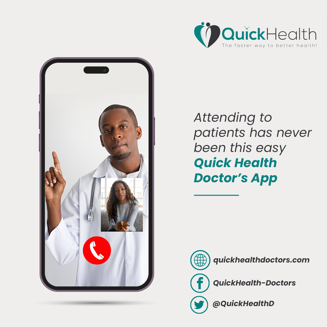 QuickDoctors's tweet photo. Your health, your time, is our priority! Quick Health Doctors now offers instant video and audio consultations, putting your wellness in the palm of your hand, anytime, anywhere. Experience healthcare on your terms today

#QuickHealthDoctors #Telemedicine #HealthyConvenience https://t.co/Y1FdLZrxeT