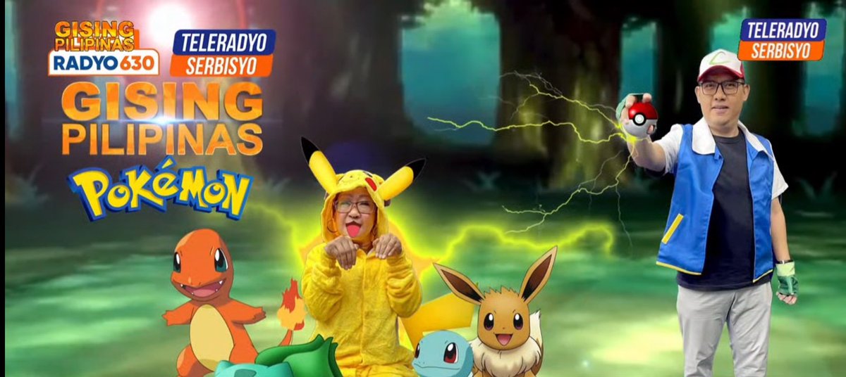 Good Vibes  #Pokemon Friday ni Ash @alvinelchico and Pikachu @DorisBigornia ng GISINGPILINAS 
#GottaCarchEmAll ! Every Friday @Radyo630