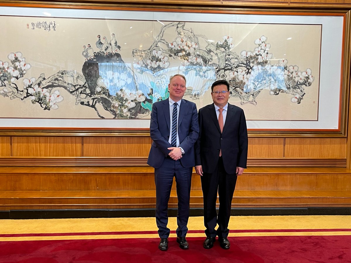 #Advocacy On 16 April, President Jens Eskelund met with Shenzhen Party Secretary Meng Fanli and other local leaders. Discussed issues including business confidence, the implementation of tax incentives for foreign nationals, the green energy transition and innovation.