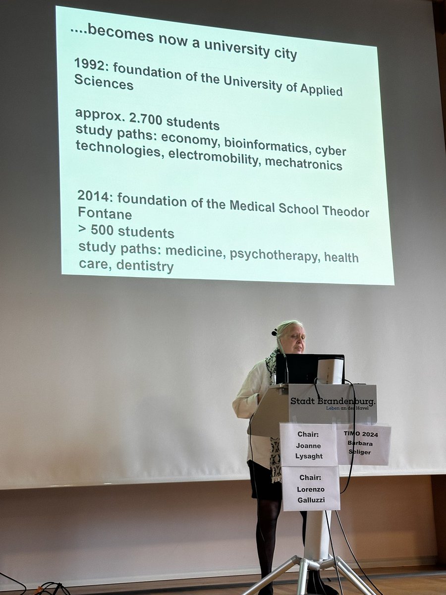 Brandenburg City Mayor & Medical School Dean welcomes attendees to #Tumor #Immunology meets #Oncology (TIMO) 18 / Prof. Barbara Seliger opens the 18th #TIMO2024 in #brandenburg / @sitcancer #cancer #immunotherapy