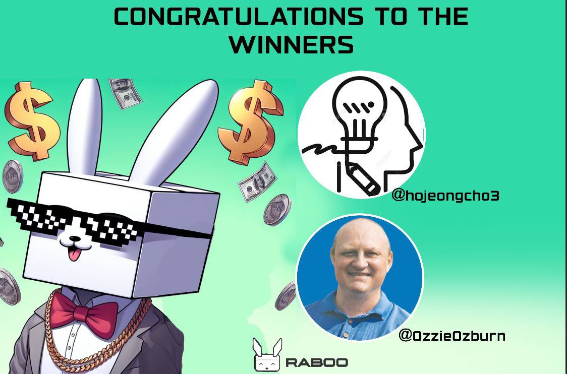 🌟 Congratulations to our lucky winners, @hojeongcho3 and @OzzieOzburn, on snagging 20,000 $RABT each in our latest giveaway celebration! Thanks to everyone who joined in as we hit 500 followers on X! 🚀 Keep an eye out for more exciting news and giveaways coming your way