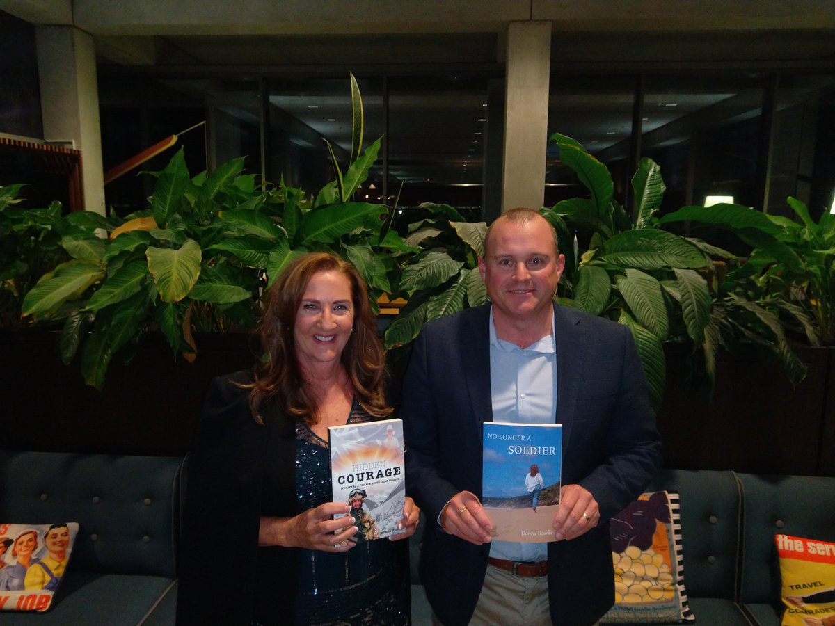 Got to attend Donna Bourke's book launch last night @AWMemorial for her second book, 'No Longer A Soldier'. Now I have both her books. I look forward to the read. You can get them both here: goodreads.com/author/list/18… #veteranwriters #newbook #everyonehasastory